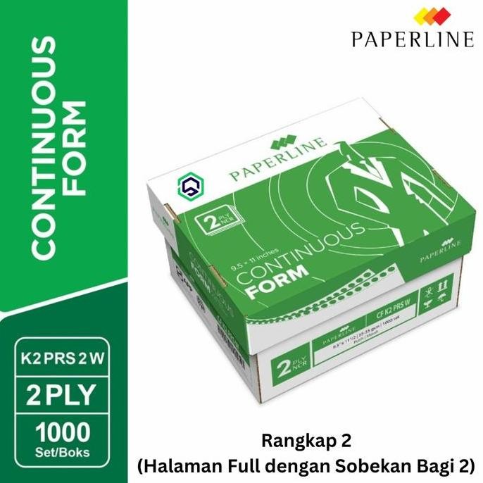 

TERLARIS! Continuous Form Kertas Komputer Paperline 9.5 x11 2 ply CF K2 PRS