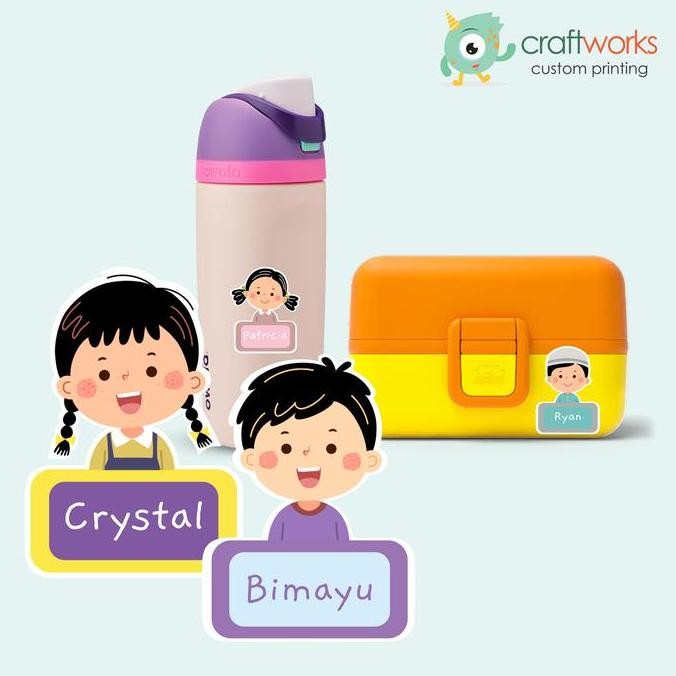 

Silahkan Order] STICKER NAMA ANAK KARAKTER - CUSTOM ANTI AIR
