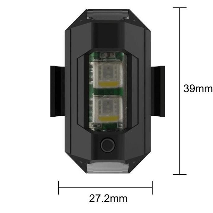 Lampu Led Kedip Model Pesawat Mobil Sepeda Motor Flash Usb Charger
