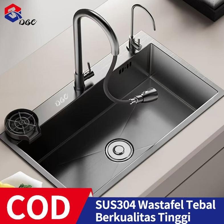 Wastafel Kitchen Sink Modern Kitchen Sink Stainless Steel Bak Cuci Piring Stainless Hitam Cuci Pirin