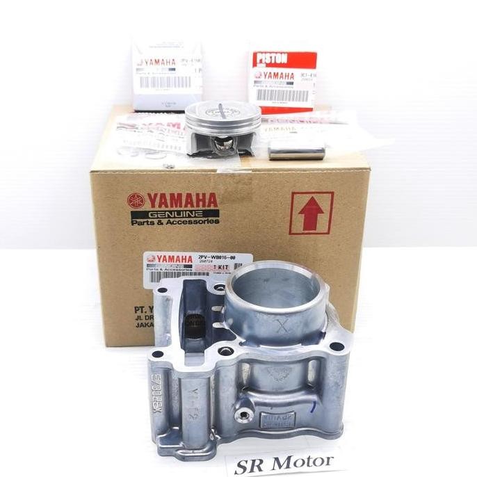 cylinder blok boring block seher kit set plus piston ring mx king vixion new NVA orinal yamaha 2PV-W