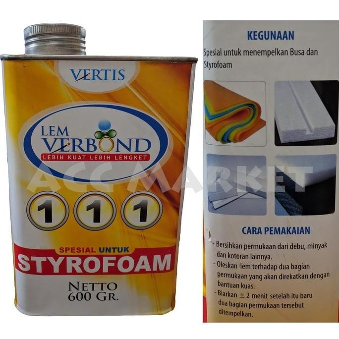 

Lem Gabus Busa Styrofoam 600gr Lem Sterefoam Styrofom