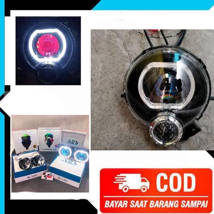 Lampu Depan Biled Fino Karbu Paket Lengkap