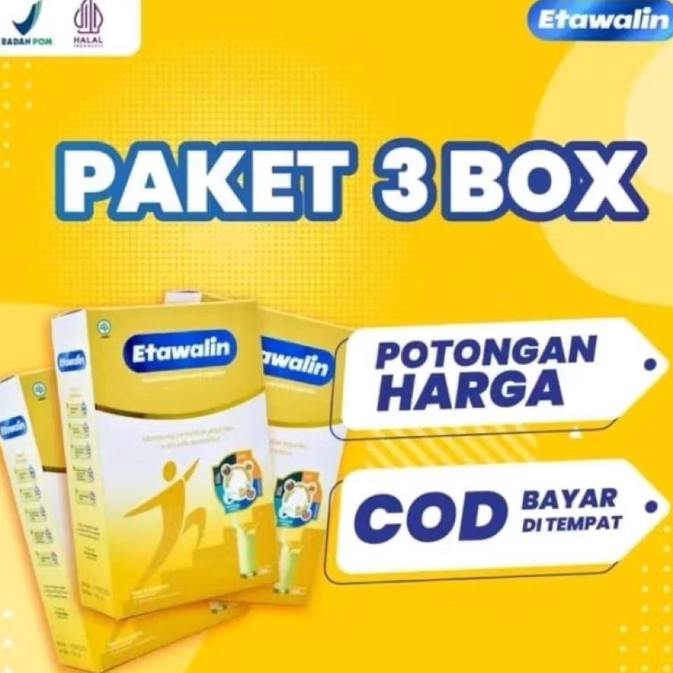 

Paket 3 Box Susu Etawalin Susu Kambing Etawa Solusi Atasi Masalah Nyeri Sendi Asam Urat