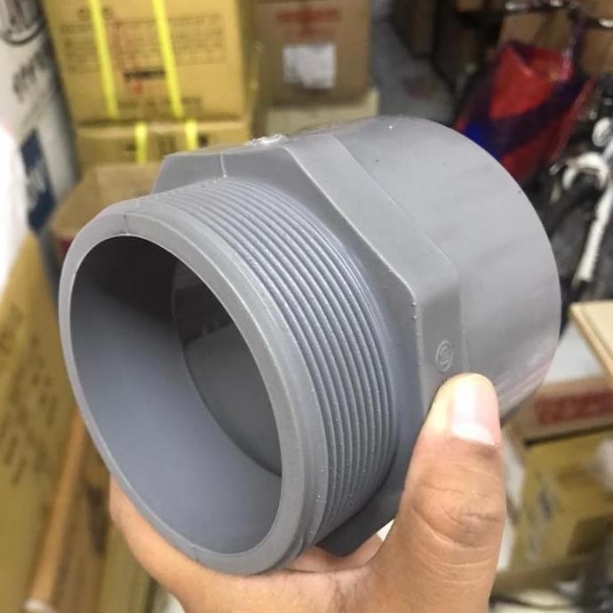 Sok Drat Luar Valve Socket Sock Sdl 4" Inch Aw Maspion Pvc