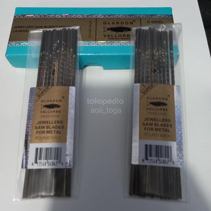 Mata Gergaji Besi Emas Cap Ikan Glardon Vallorbe