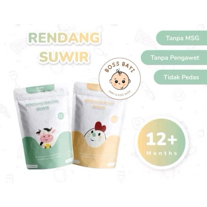

RAAMI FOOD - Rendang Suwir Daging Sapi / Ayam untuk Anak Tanpa MSG Tanpa Pengawet