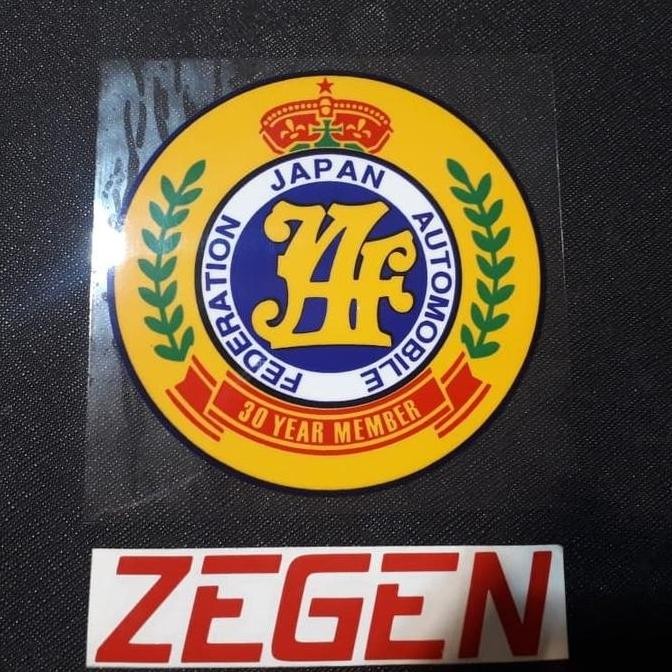 

Promo sticker stiker JAF 30 year member tempel dalam / stickon JAF 30 year COD
