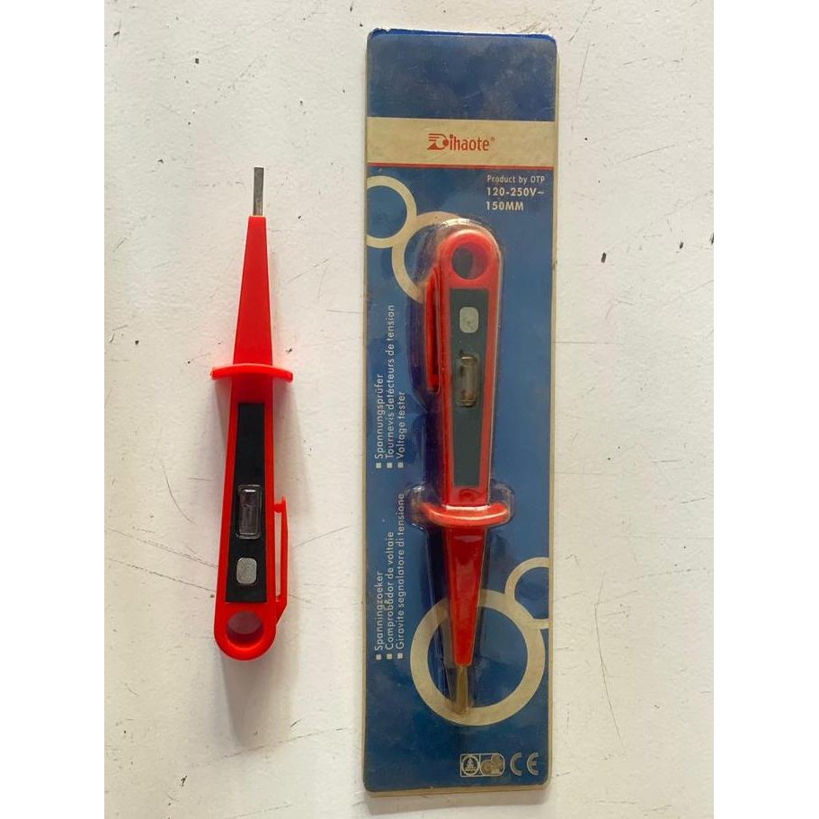 ready  Obeng Testpen AC IWT Germany Tespen Panjang 15cm 155 mm MERAH/BIRU