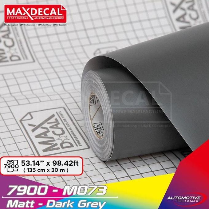 Promo MAXDECAL 7900 - M073 Matt Doff Dark Grey 135 cm Wrap [METERAN] COD