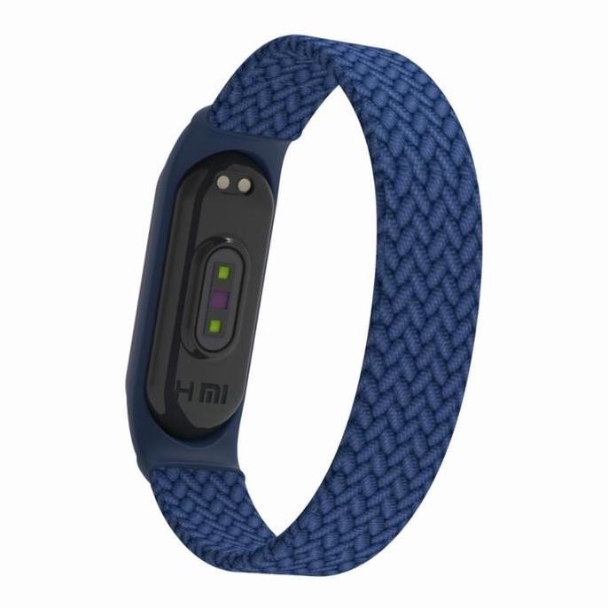Mi Band 6 5 4 3 Braided Solo Loop Silicone Stretchable Strap KEPANG murah