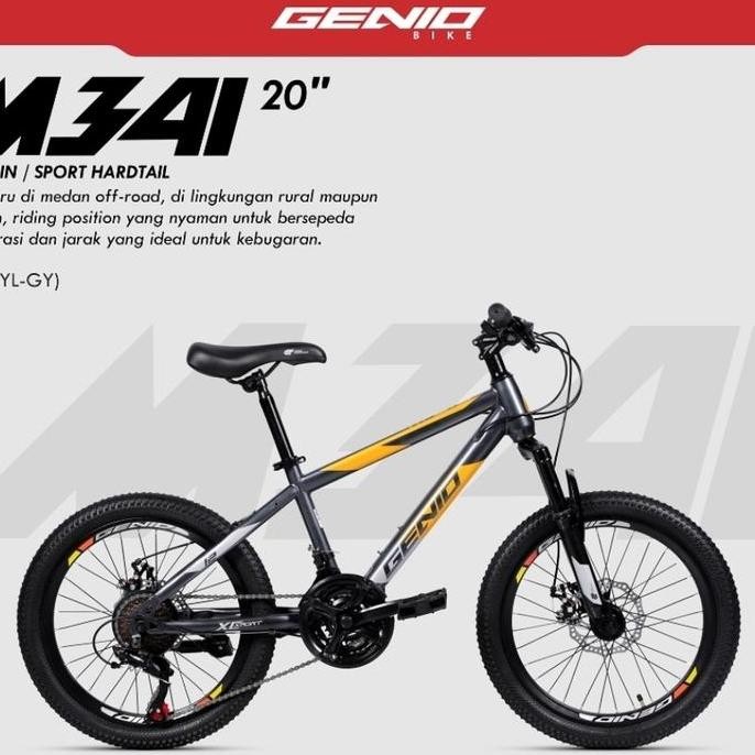 Sepeda Mtb 20 Inch Genio M341 Sepeda Anak Laki Laki