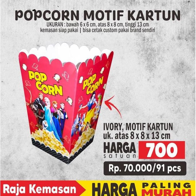 POPCORN, DUS POPCORN, KEMASAN POPCORN, TEMPAT POPCORN, KOTAK POPCORN