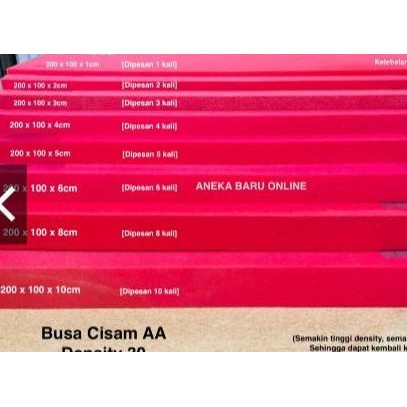 TERBARU - Busa Spon Sponge Cisam AA Kasur, Sofa, Jok, Matras, Matrass,