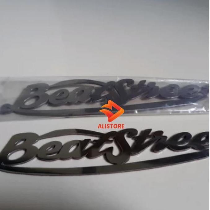 emblem logo beat street stainless anti karat kanan kiri tahan lama