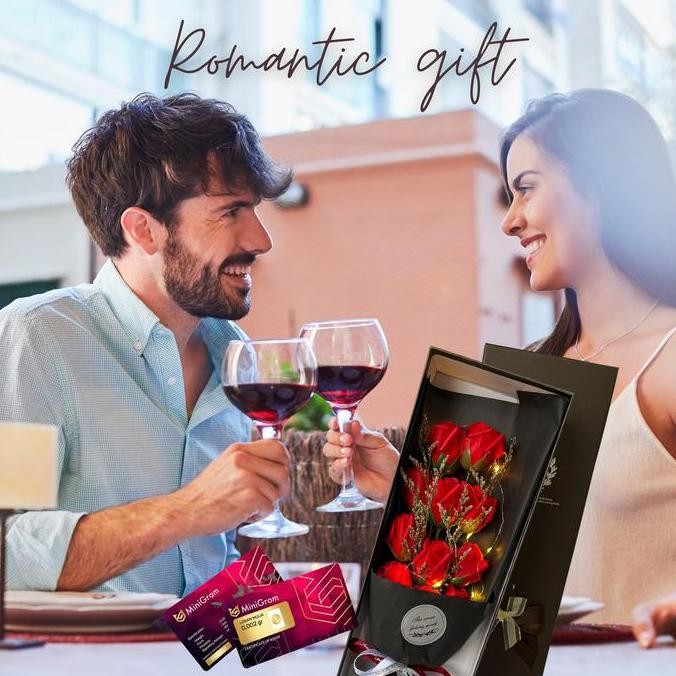 Hadiah bunga bouquet buket bunga sabun import lampu valentine box