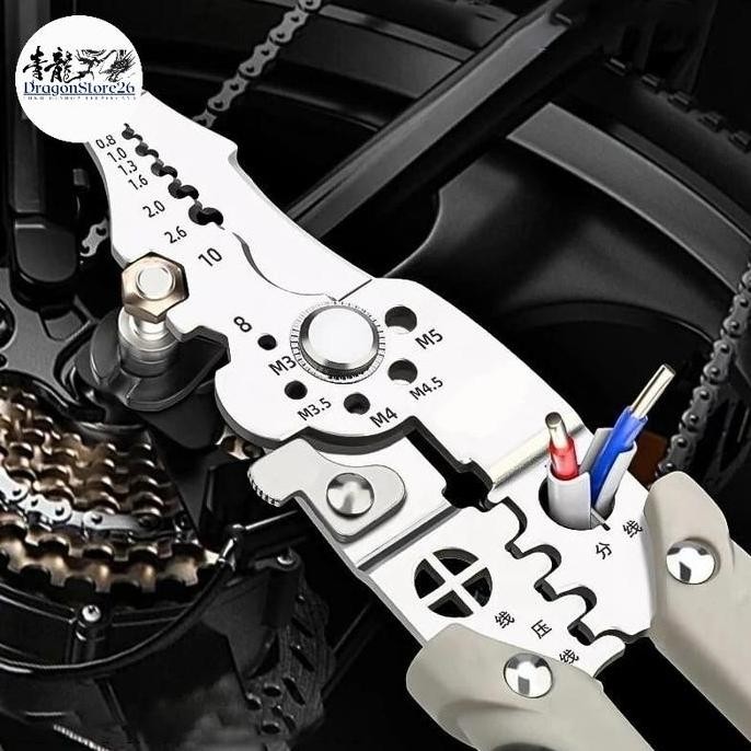 Tang Pengupas Kawat  Tang Dekrustasi Kabel Multifungsi Perbaikan Kawat Kabel / Tang Dekrustasi Kabel