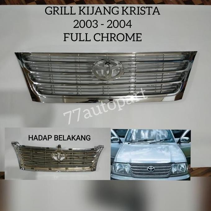 Grill rambang kijang krista 2003 2004 chrome