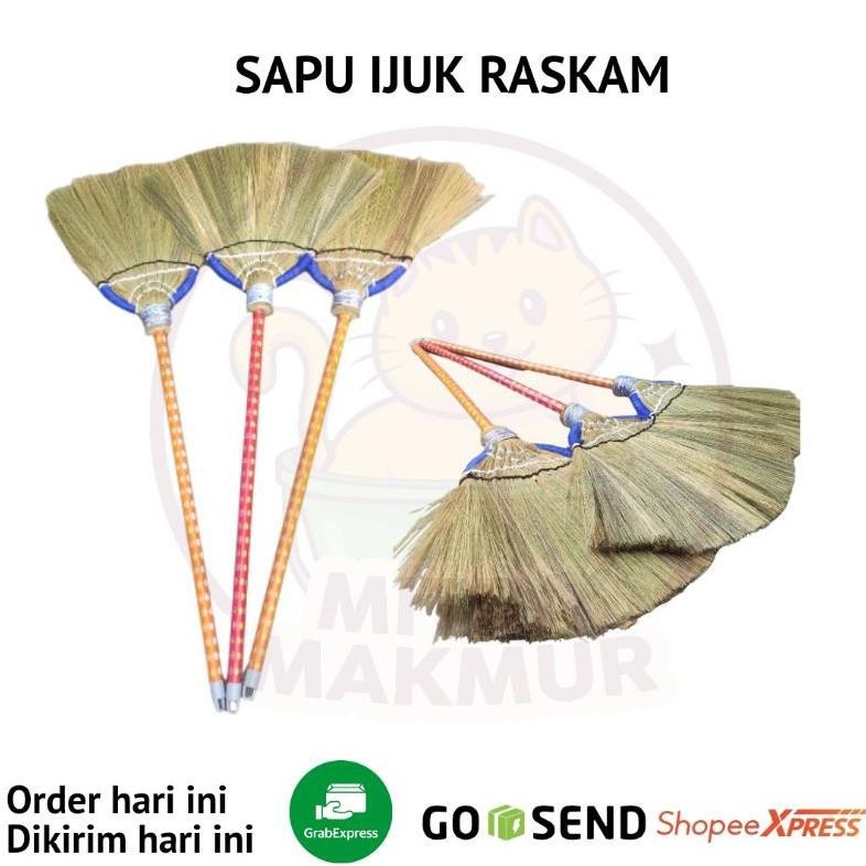 Sapu Ijuk Raskam / Sapu Ijuk Rumput / Sapu Lantai / Sapu Jadul / Floor Broom Rumput Viral