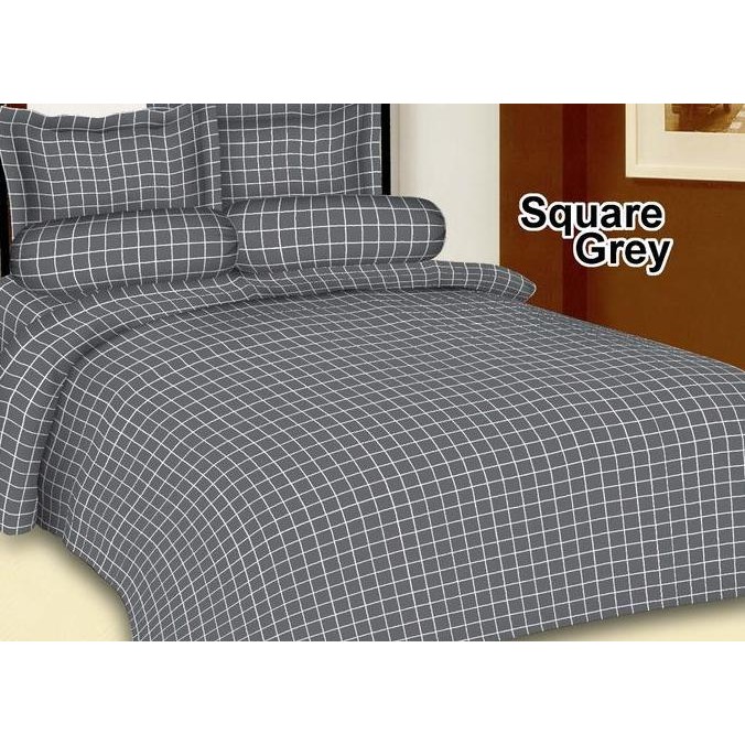 Sprei Microly / Microtex Emboss merk ZETLINE - Square Grey