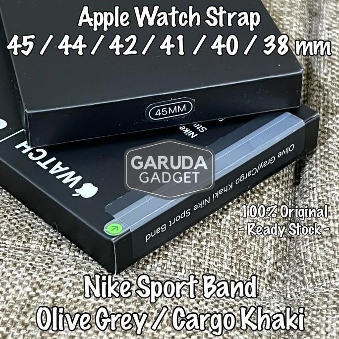 Original Nike Sport Band Strap Apple Watch 7 6 SE 5 45 41 mm Tali Jam murah