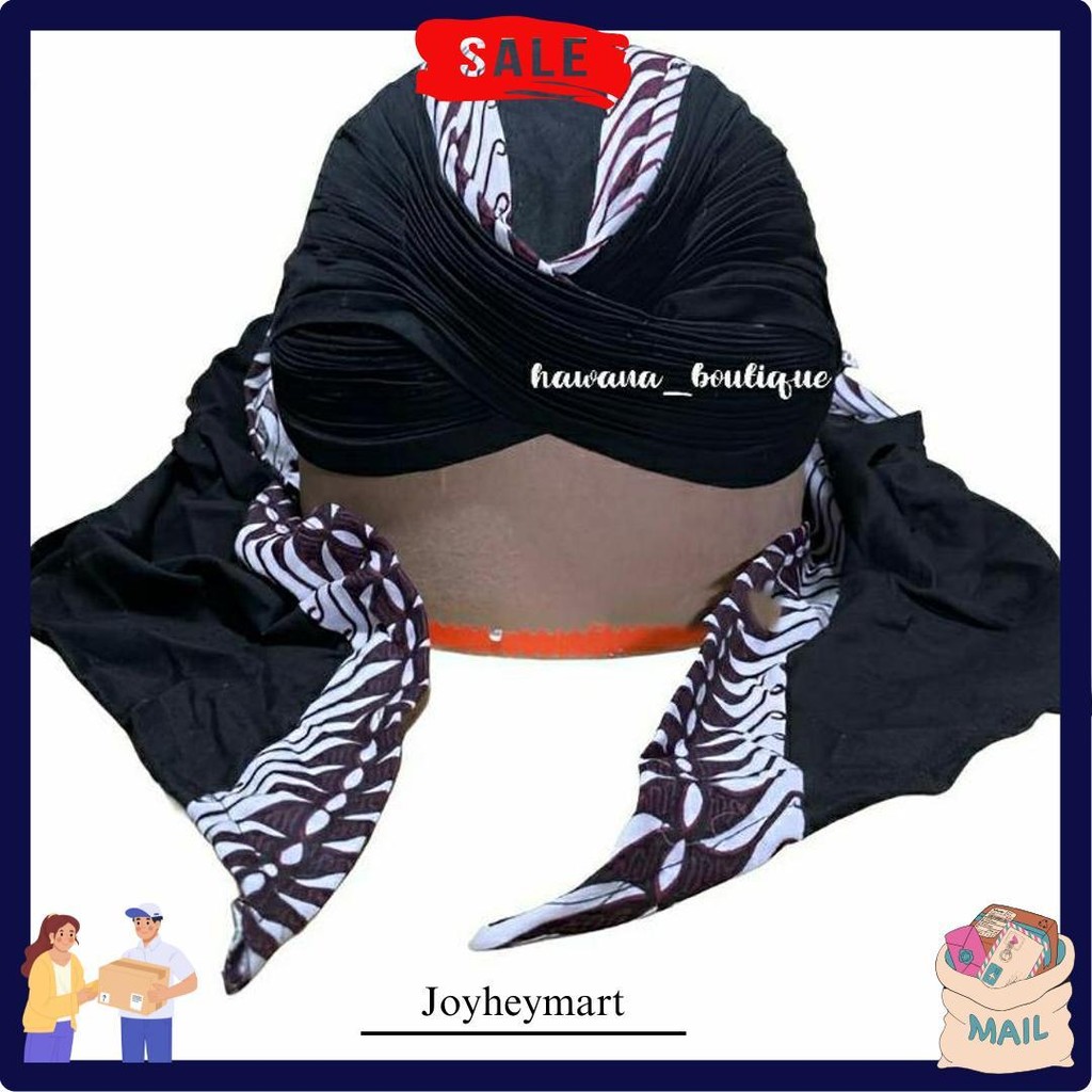 Blangkon Jogja Lipat Motif Samurai Putih Ekor Sliwir Batik || Blangkon Jawa || Blangkon Dewasa || Bl