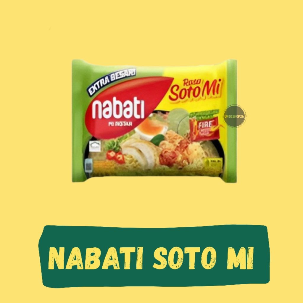 

Nabati Mi Instan Rasa Soto Mi Isi 5 Pcs