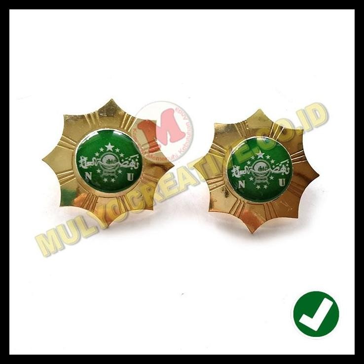 BEST DEAL LENCANA PIN LOGO NU MODEL BINTANG PIN NU BAHAN KUNINGAN MURAH 