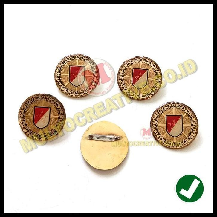 TERMURAH LENCANA PELATIH KPL PRAMUKA PANDEGA - PIN KPL PENEGAK KUNING MURAH 