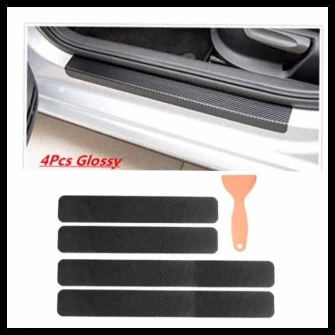 TERMURAH SILL PLATE SAMPING MOBIL TRAJET SILPLATE STICKER CARBON 