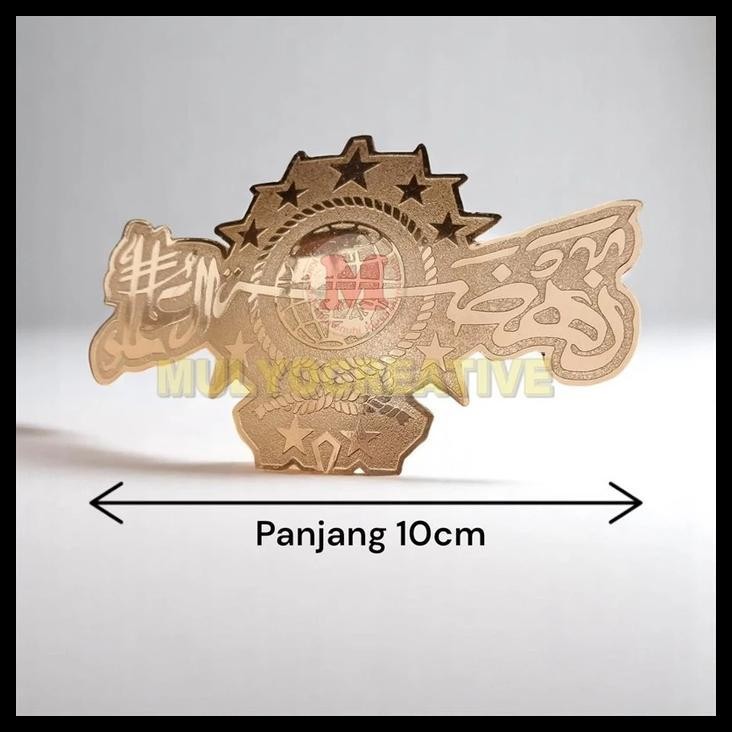 HOT DEAL PIN LENCANA MUSLIMAT NU - PIN NU UKURAN BESAR WARNA EMAS LOGAM KUNINGAN 