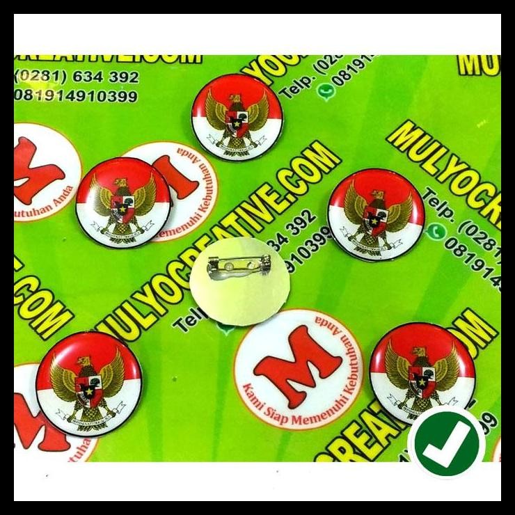 TERBARU LENCANA PIN PASKIBRA - LENCANA GARUDA BENDERA MERAH PUTIH 