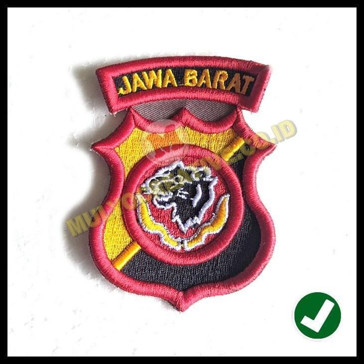 HOT DEAL BORDIR TIMBUL LOGO POLDA JAWA BARAT EMBLEM BORDIR POLDA MURAH 
