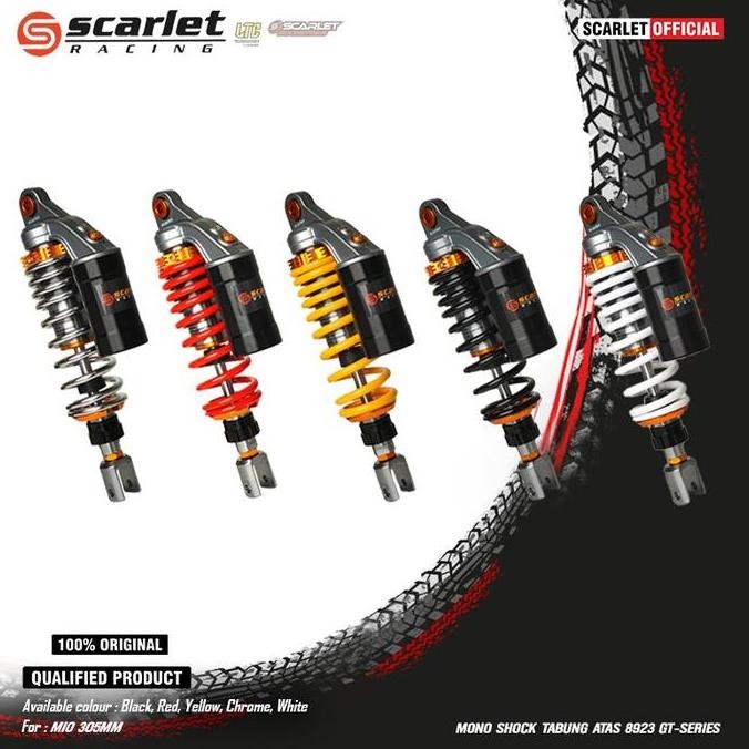 Scarlet Racing - Mono Shock Shockbreaker Tabung Atas 8923 GT Series Motor Mio & Vario