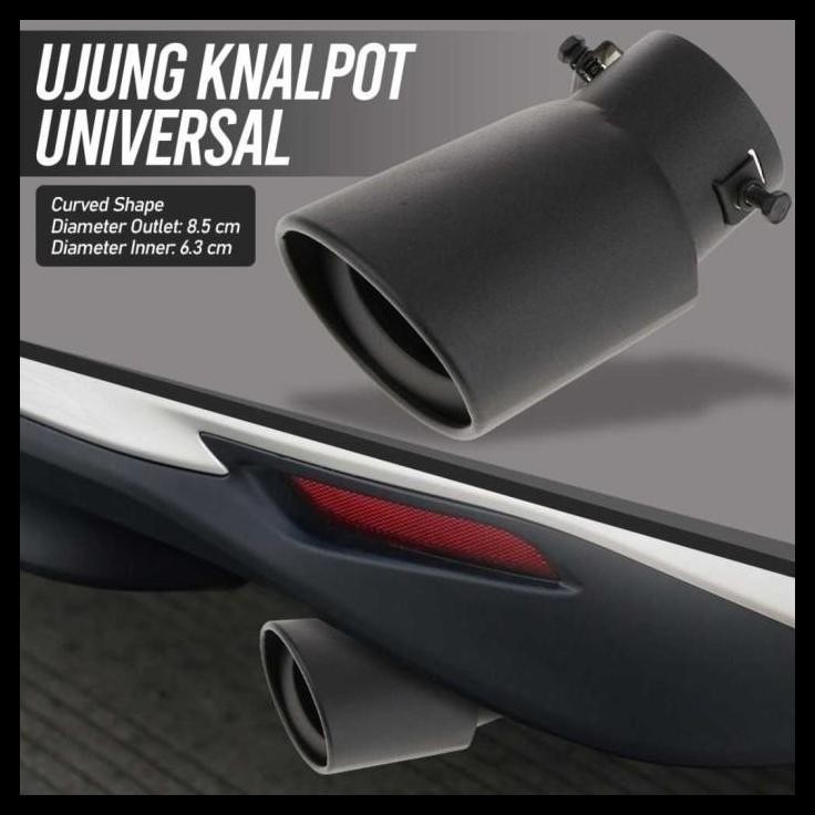 DISKON MUFFLER UJUNG KNALPOT MOBIL RUSH TERIOS FULL HITAM
