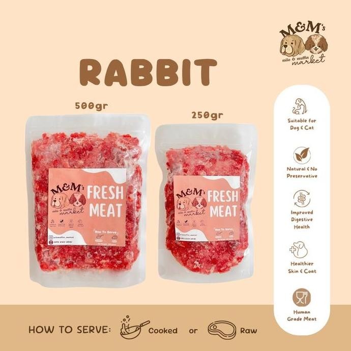 

Promo Daging Kelinci Segar Human Grade untuk Anjing & Kucing COD