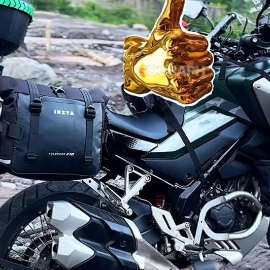 tas touring inzta foldpack, sidebag motor