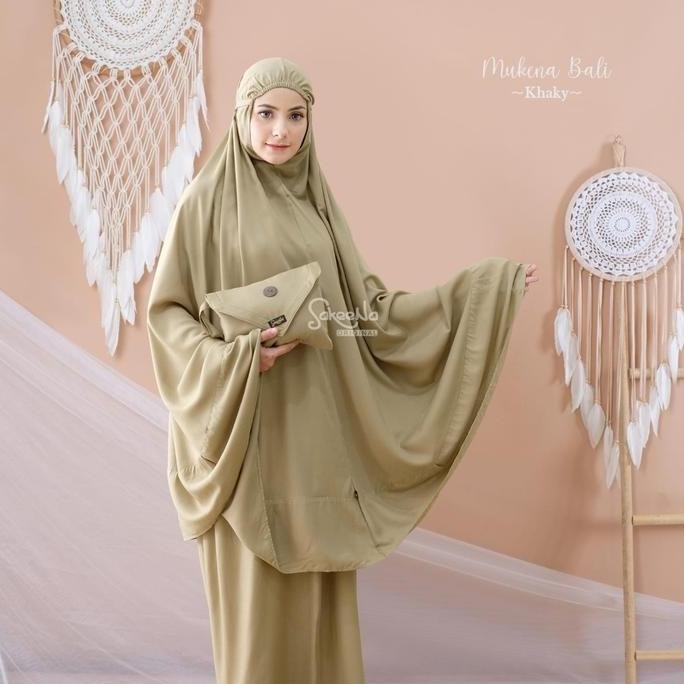 MUKENA BALI PREMIUM SAKEENA JUMBO DEWASA POLOS