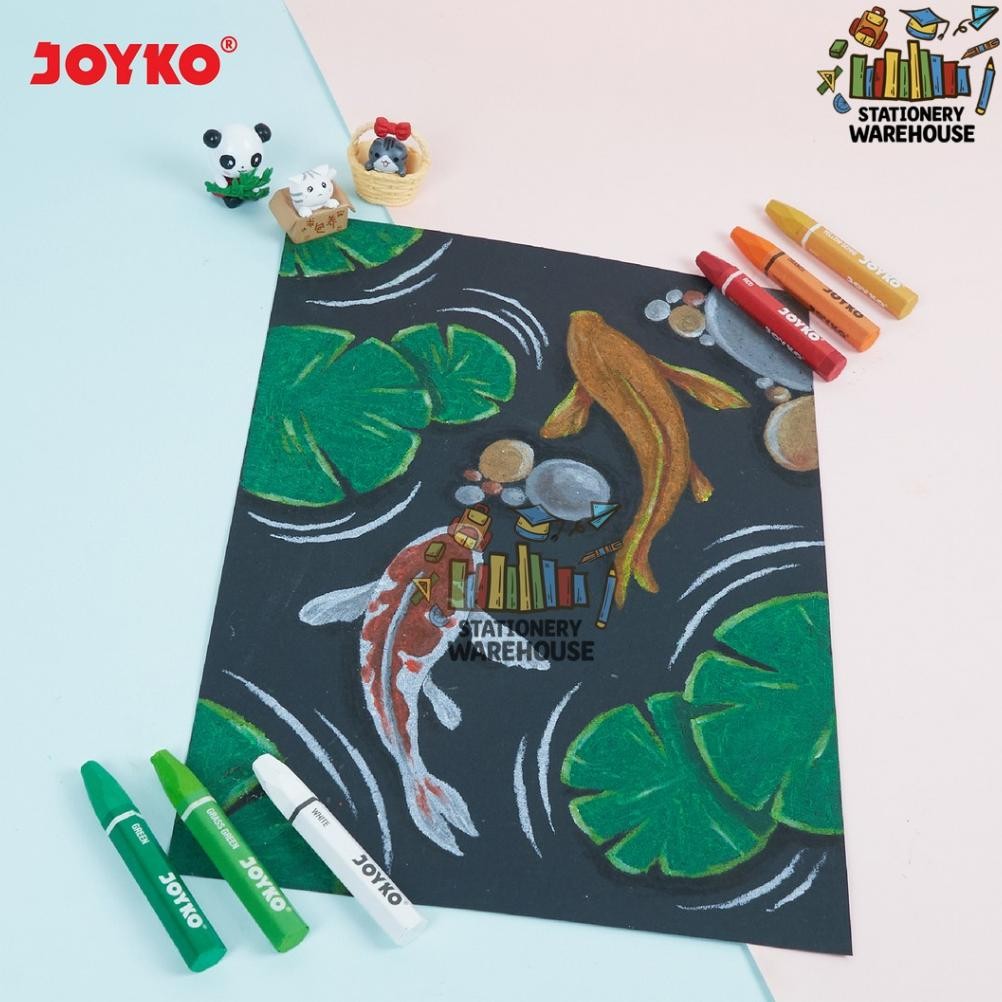 

Wwr-76 Crayon Krayon Minyak Oil Pastel Joyko 12 , 18 , 24 , 36 , 48 , 55 , 72 Warna Wwr-76