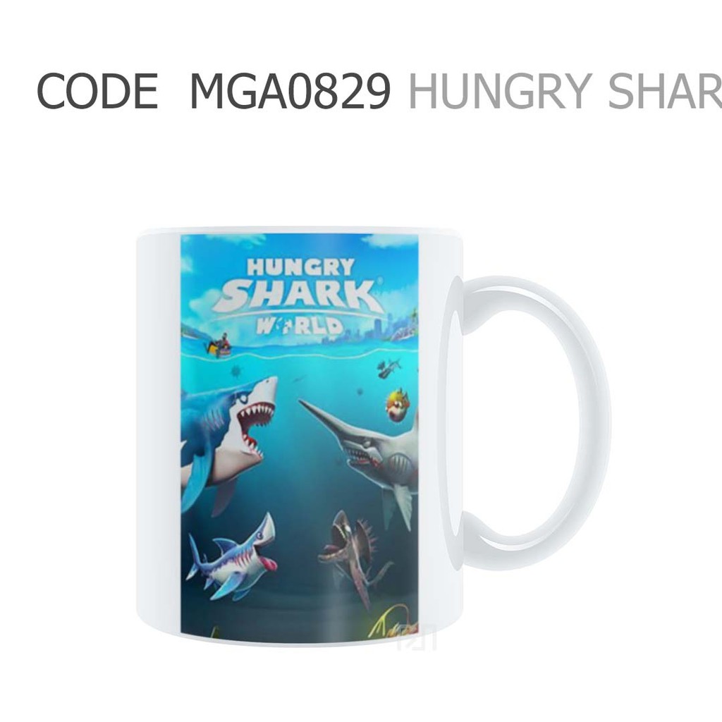 MUGLICIOUS MGA0829 HUNGRY SHARK Gaming Artwork Gelas Mug