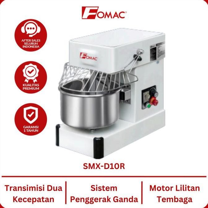 Buruan beli] Mixer Spiral Kapasitas 6 kg FOMAC SMX-D10R Mesin Pengaduk Adonan Roti