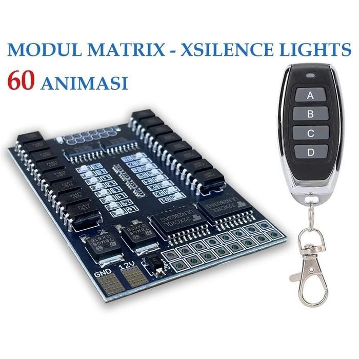 Modul Diver Relay Set Matrix 16 Channel Mini Laser D2 Biled - Modul Led Matrix 16 Ch Mini Laser D2 B