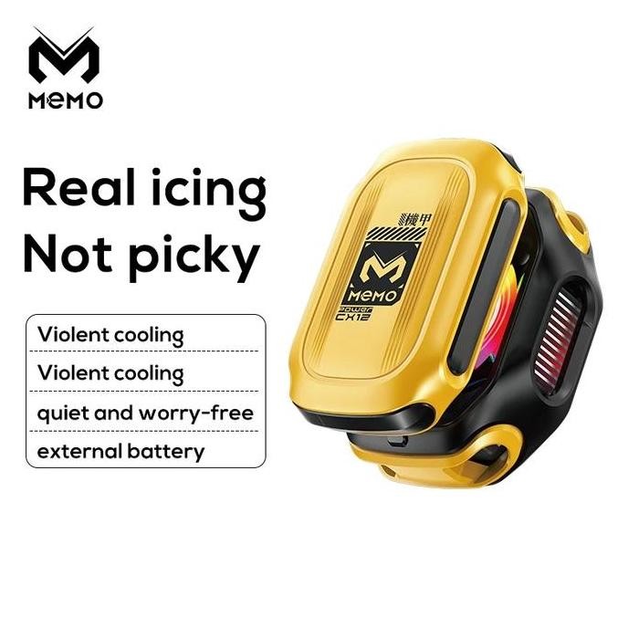 TERBARU MEMO CX12 CX-12 Battery Magnetic Phone Cooler Fancooler Cooling Fan Baterai Cooler Radiator 