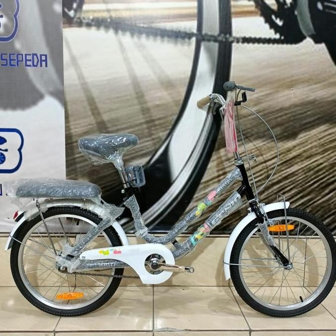 Terlaris Sepeda Mini Keranjang Anak 20 Inch Genio Celesta Ready Stok
