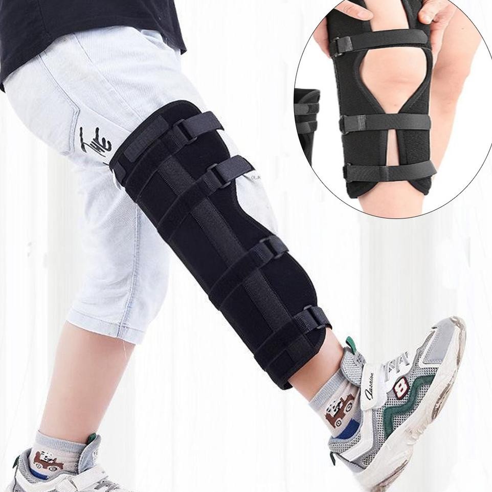 1 Pc Penyangga Lutut Berengsel Yang Dapat Disesuaikan Pemulihan Operasi Penyangga Lutut Penyangga Lu