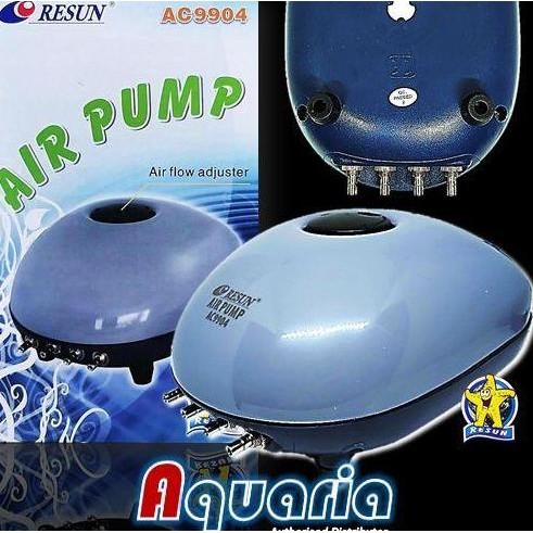 RESUN AC-9904 AERATOR AQUARIUM SILENT POMPA UDARA ANTI BERISIK