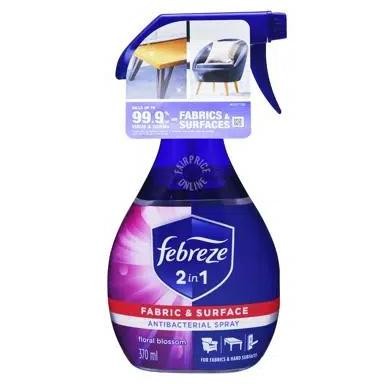 

Febreze 2-in-1 Fabric & Surface Antibacterial Spray - Floral Blossom 370ml