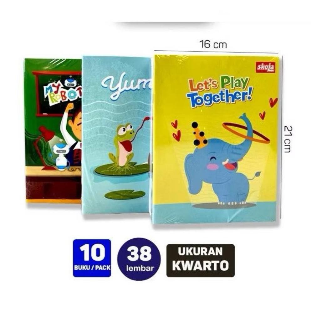 

BUKU TULIS 38 LEMBAR SKOLA BY SiDU SINAR DUNIA (1 PACK 10 BUKU)