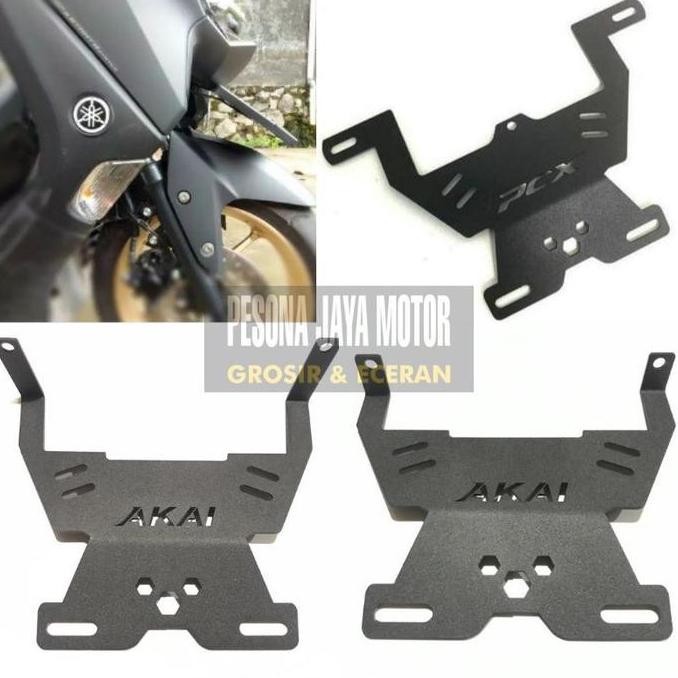 BREKET TATAKAN PLAT NOMOR MOTOR NMAX AEROX PCX - DUDUKAN PLAT RACING LAMPU BAWAH