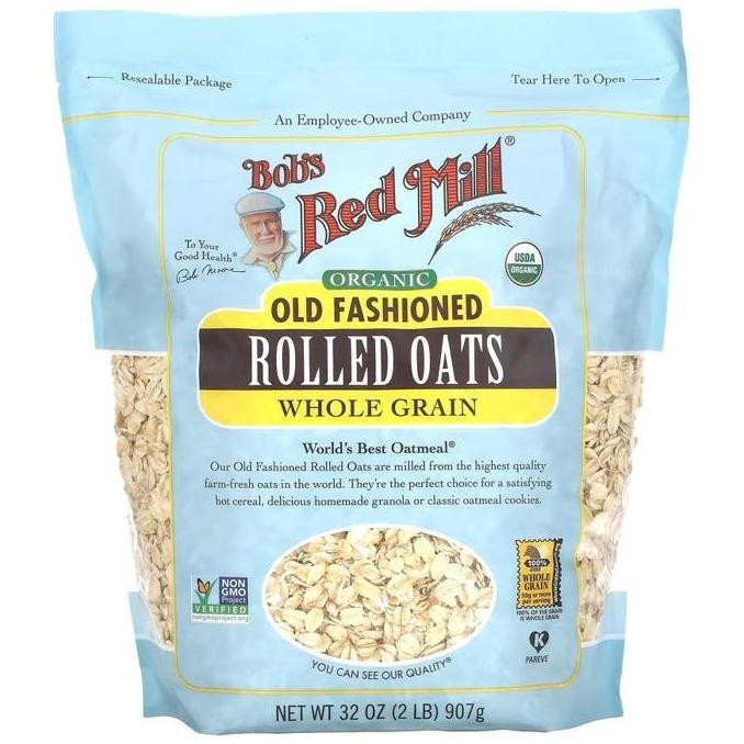 

Bob's Red Mill, Organic Old Fashioned Rolled Oats, Whole Grain